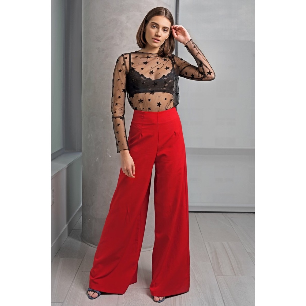 Star Sheer Long Sleeve Top - Picture 5 of 7